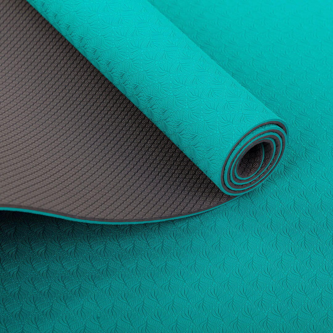 Yoga Set FLOW Yogamatte mit Block + Gurt petrol 4/7