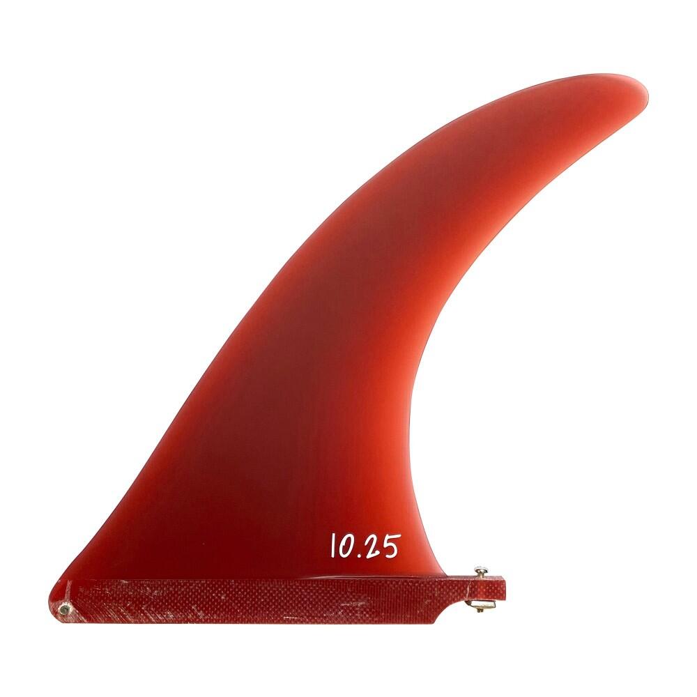 Surfsystem - dolphin fiberglass single fin (caixa us) - 9 polegadas - vermelho