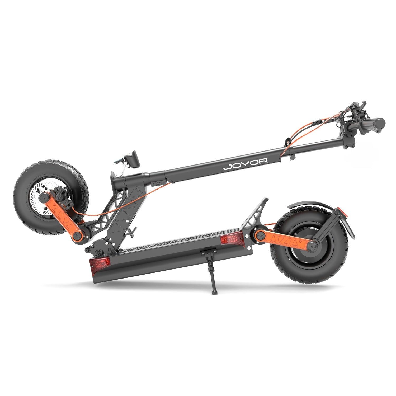 JOYOR S5-Z Plegable Patinete Eléctrico 600W 48V13AH 10" Frenos de Disco Negro 5/5