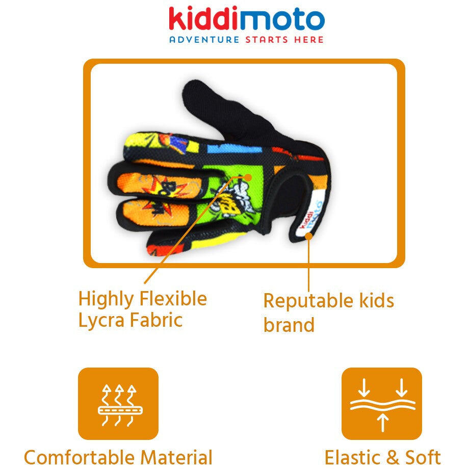 Comic Full Finger Cycling Gloves 7/7