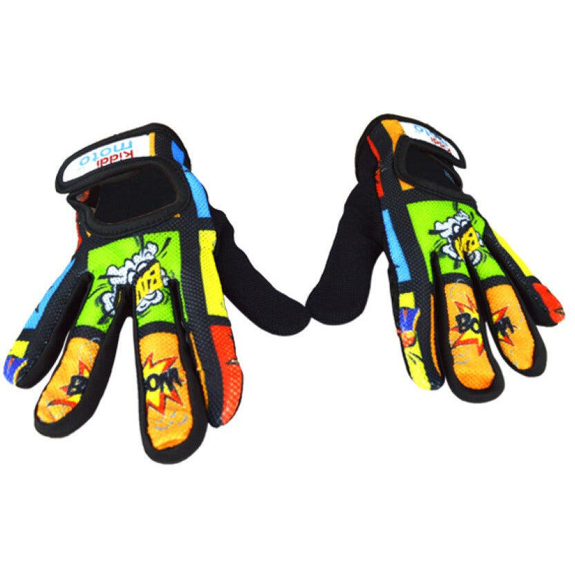 Comic Full Finger Cycling Gloves 1/7
