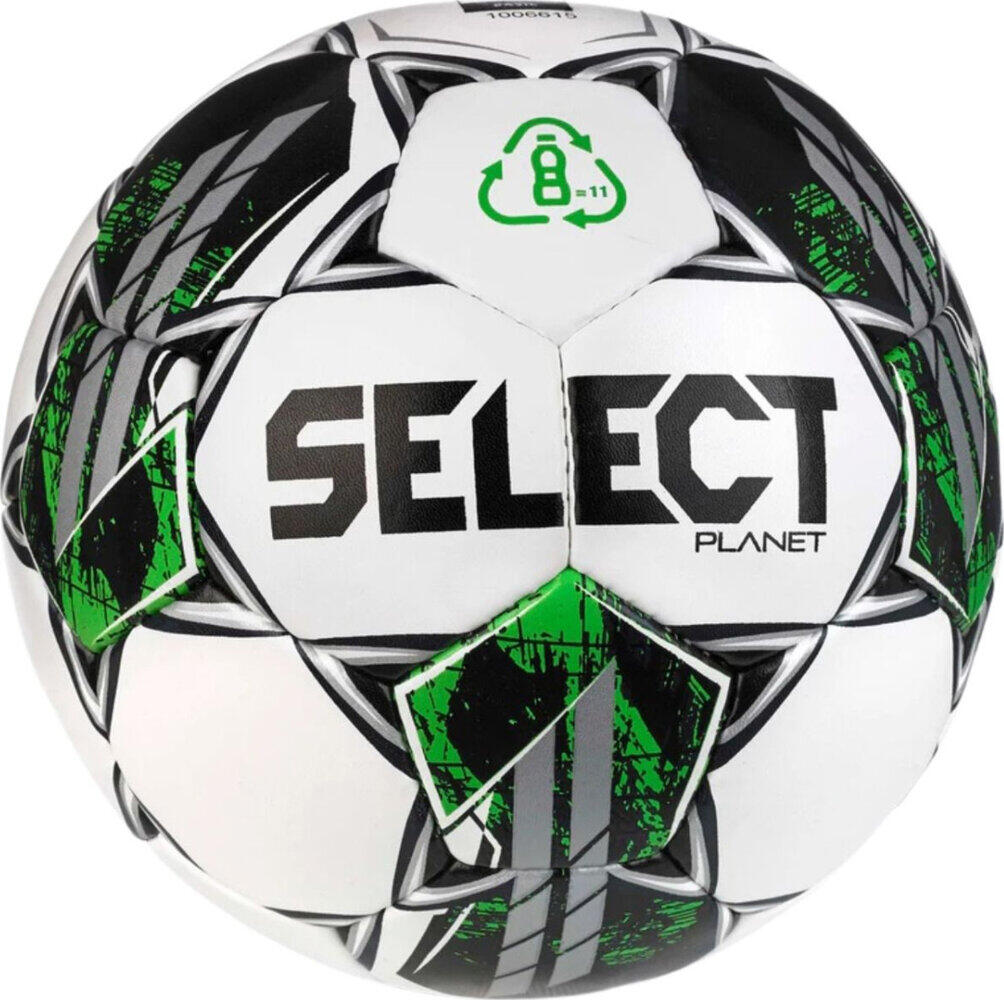 Мяч футбольный Select Planet 5 FIFA Basic бело-зелено-черный — фото 2