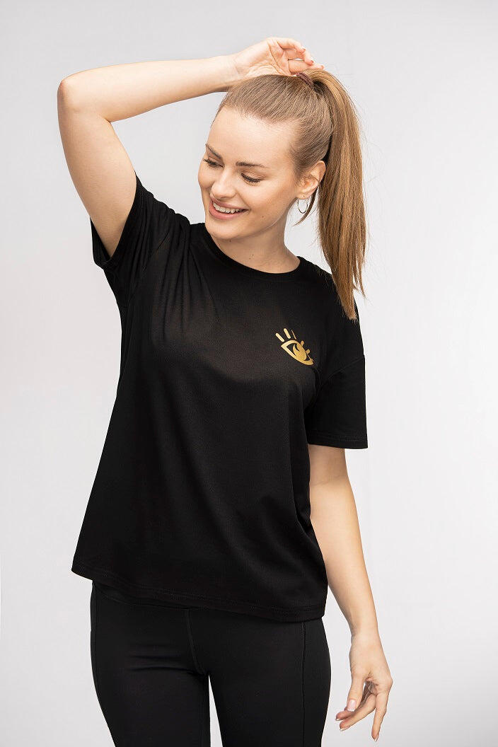 T-shirt do jogi Moonholi Awaken z krótkim rękawem