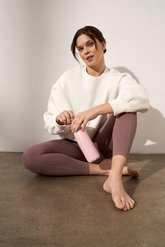 Bluza do jogi Moonholi Just Perfect oversize z bawełnianej dzianiny
