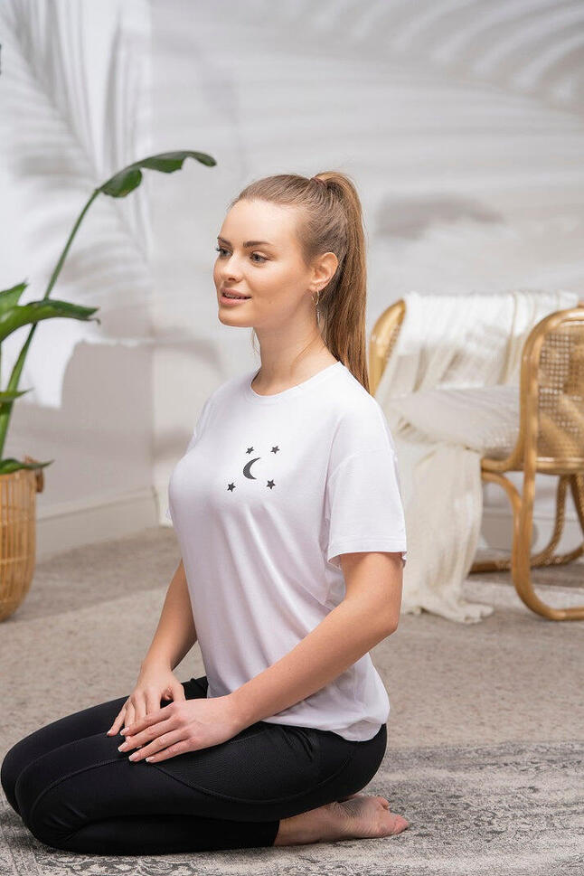 T-shirt do jogi Moonholi Moonstar z krótkim rękawem