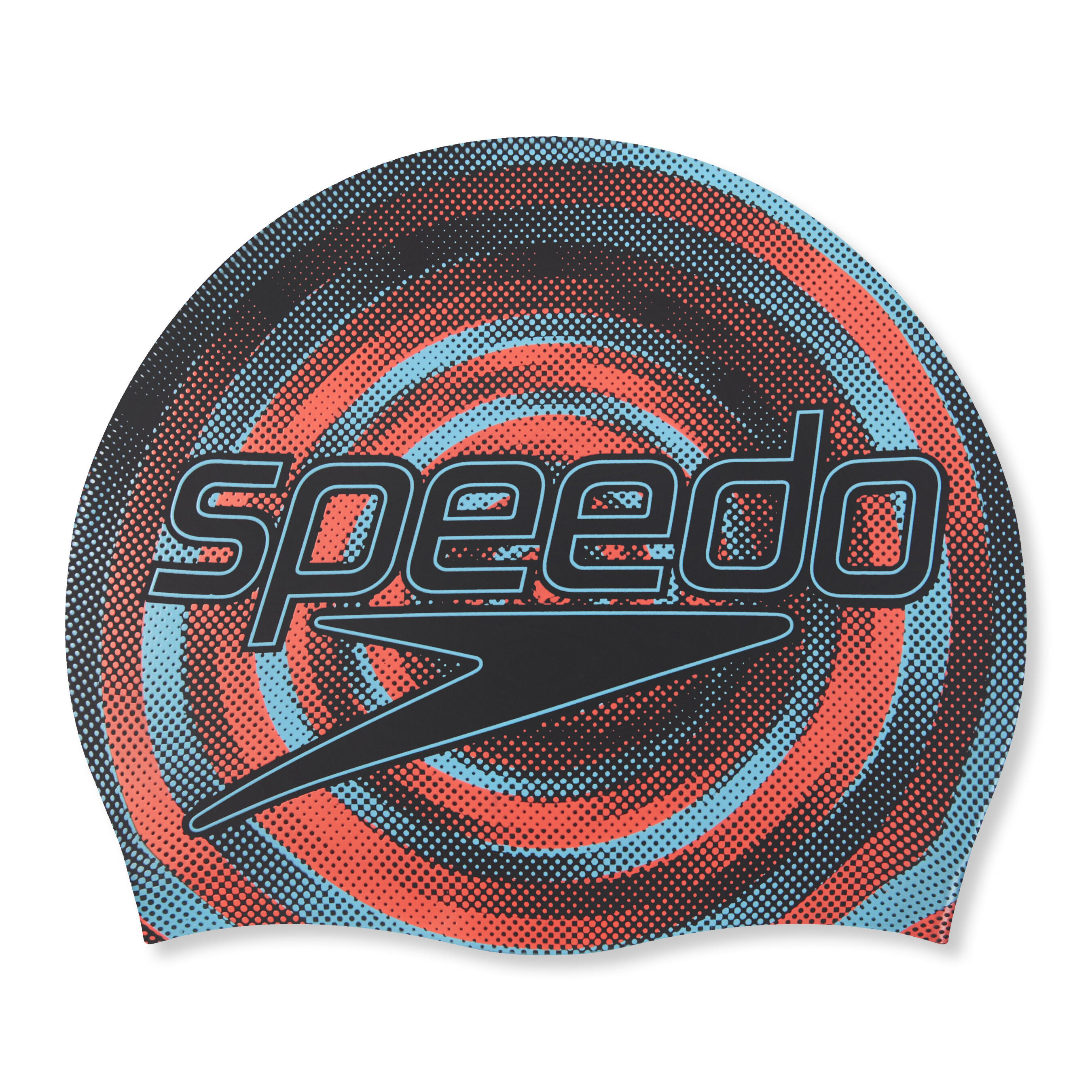 SPEEDO Speedo Junior slogan bedrukte siliconen pet - Zwart / Picton Blue / Siren Red