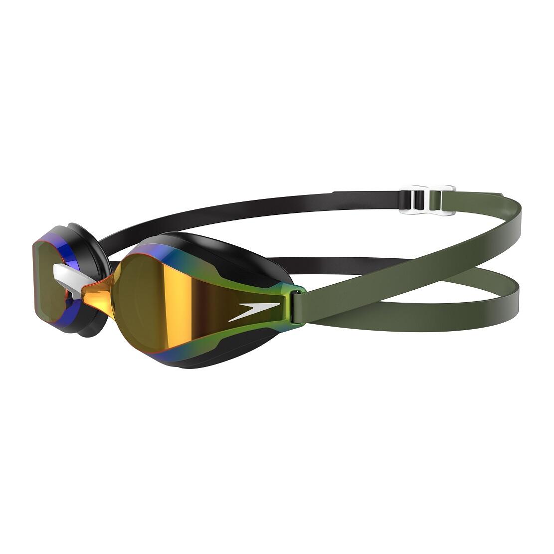 Occhiali da nuoto Speedo Fastskin Speedsocket 2.0 Mirror Nero/Verde 3/4