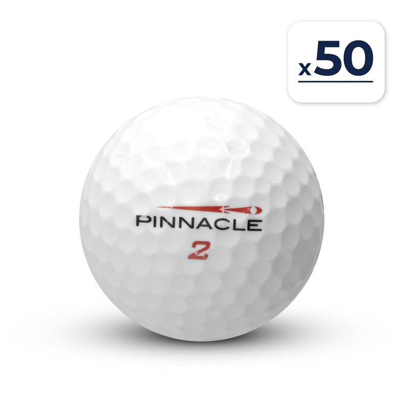 Tweedehands - 50 gouden golfballen -A- Uitstekende staat