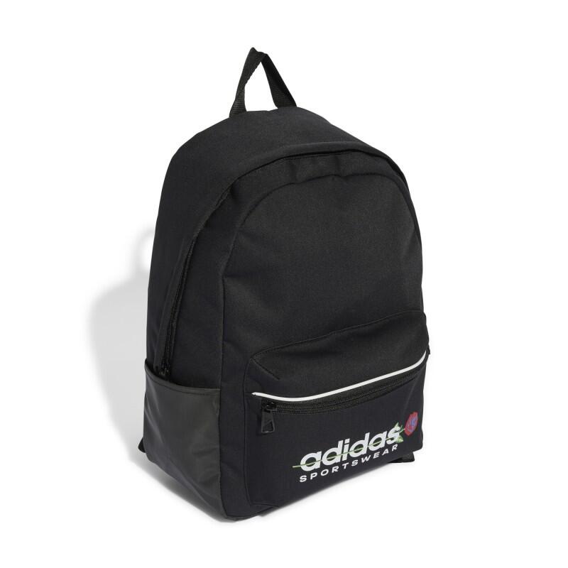Mochila Casual Mujer Adidas Flower Backpack Negro. Resistente 2/6