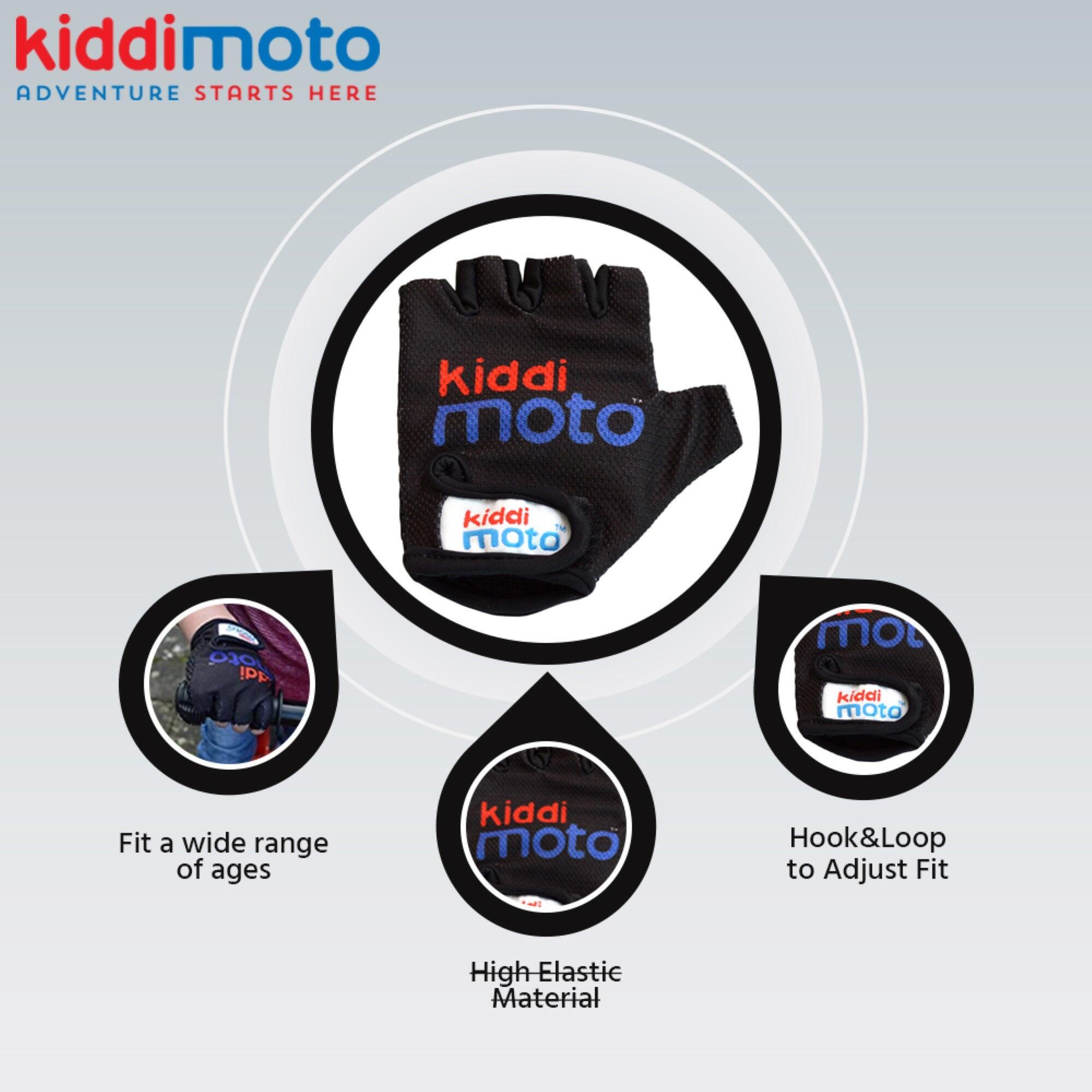 Black Cycling Gloves for kids 5/6
