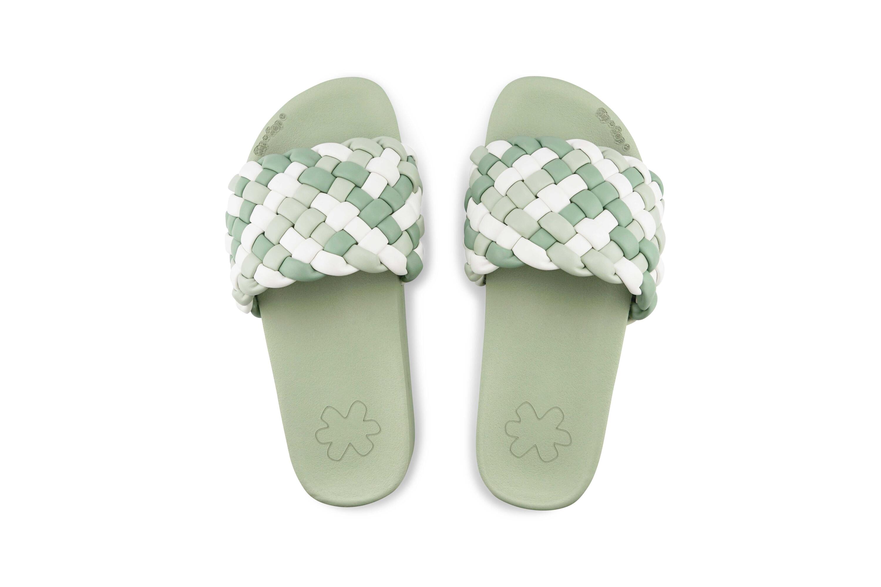 Femme weave*hi Slides Vert Matcha 3/4