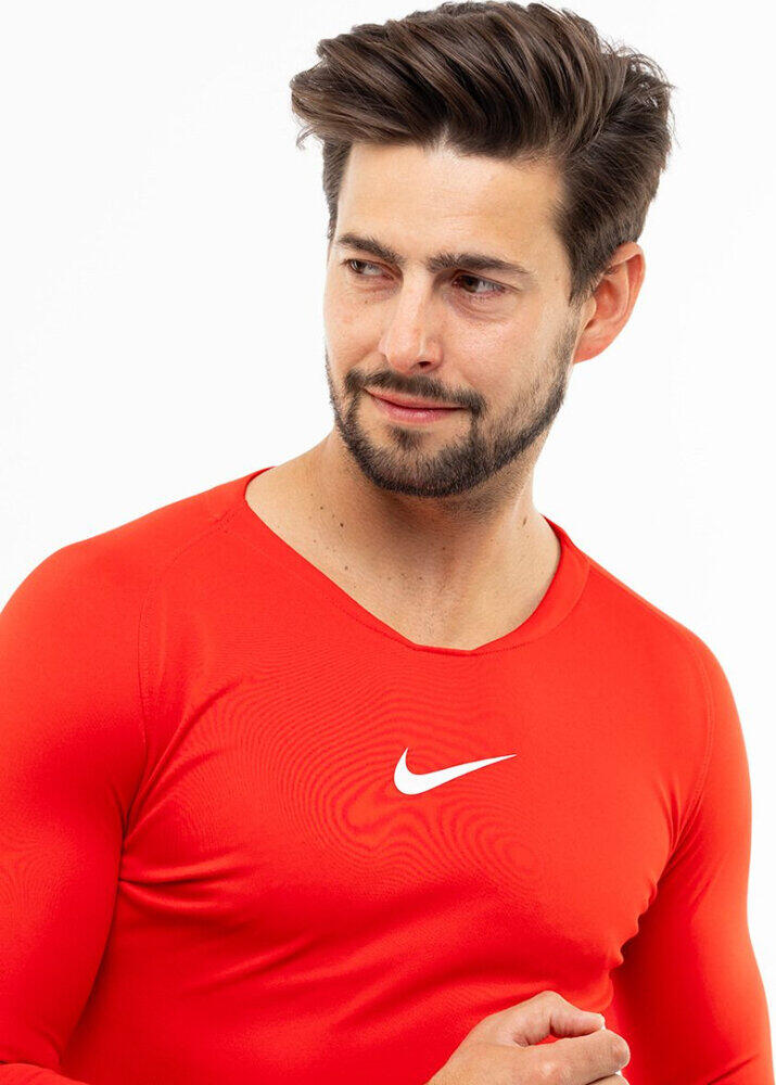 T-shirt à manches longues Nike Dri-Fit rouge 3/4
