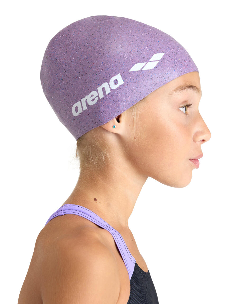 Arena Silicone Junior Cap Pink 3/5