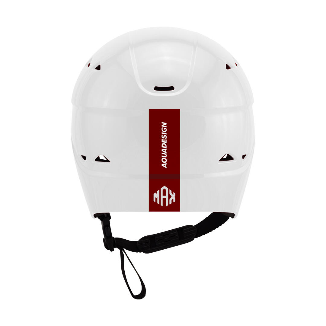 Capacete para Canoa, Caiaque e Esportes de Águas Vivas - Helion Max Branco 3/3