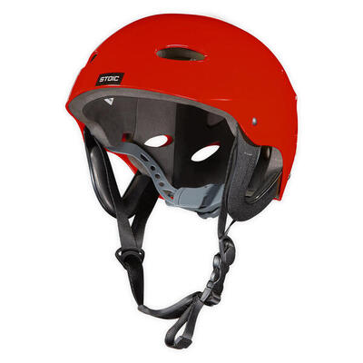 Helm für Kanu. Kajak und Wildwasser-Sportarten - Stoic Rot