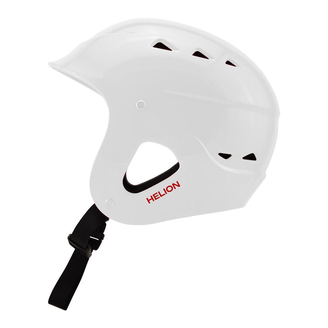 Capacete para Canoa, Caiaque e Esportes de Águas Vivas - Helion Max Branco 2/3