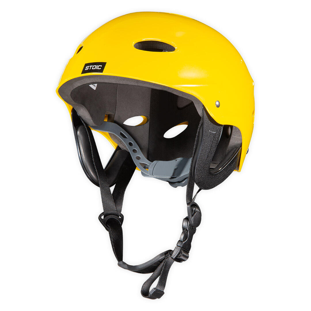 AQUADESIGN Helm für Kanu, Kajak und Wildwasser-Sportarten - Stoic Gelb