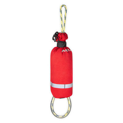 Schwimmendes Sicherheitsseil ohne Gurt 25 m Wildwasser - Rot