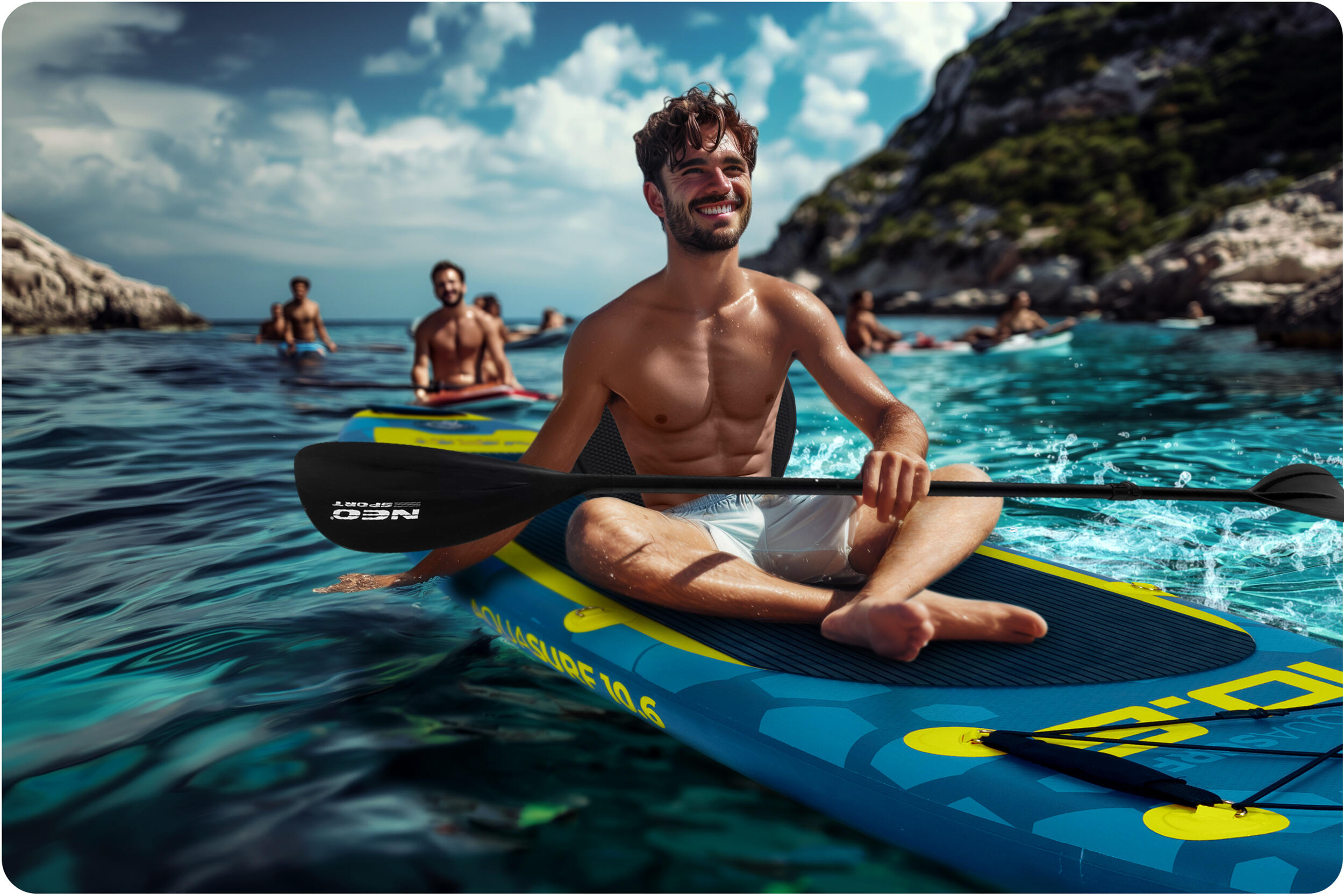 Siedzisko oparcie kajakowe piankowe do deski sup składane Neo-Sport 5/6