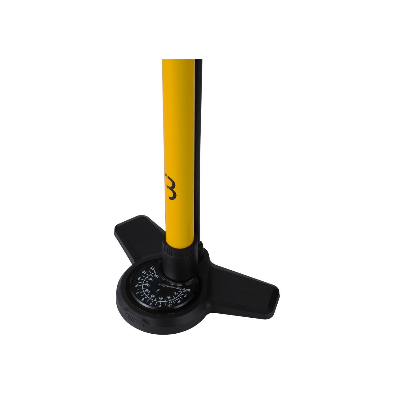 BBB AirBoost 2.0 Floor Pump (Max 160 psi / 11 bar) Yellow 7/7