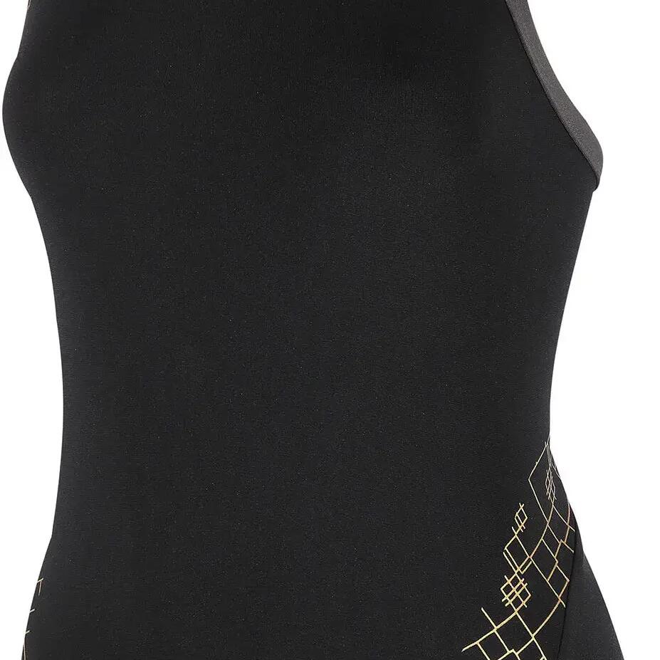 2024 Iconic Bound Back Swimsuit - Black / Grey / Gold