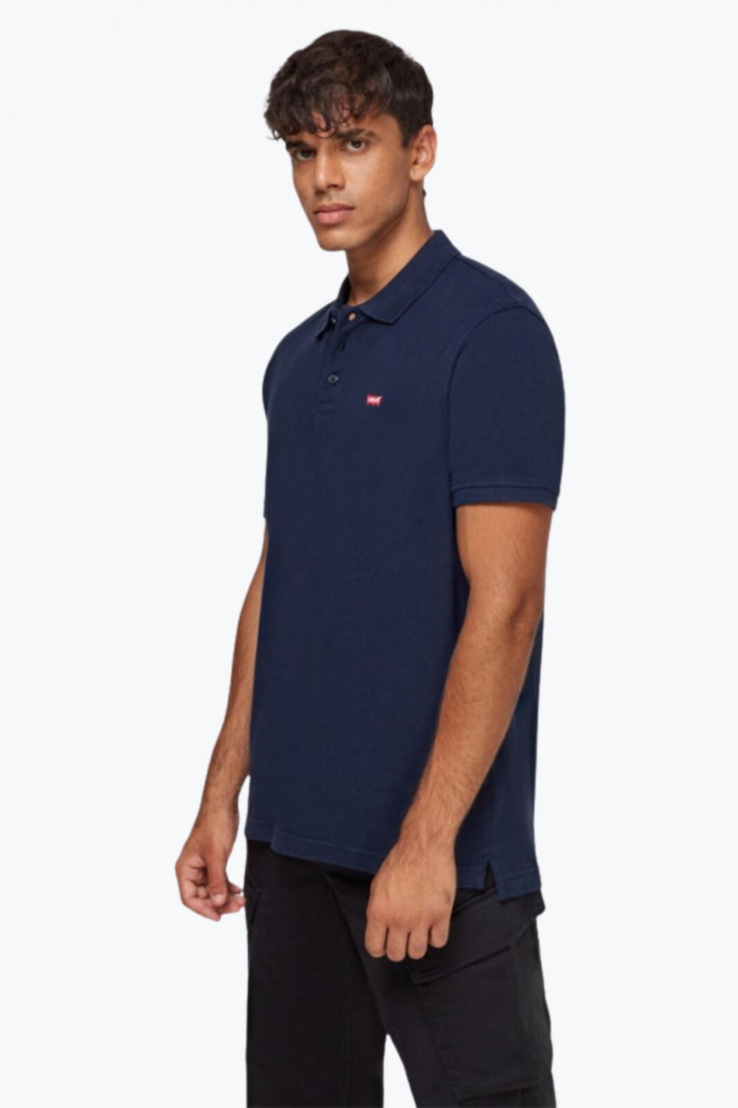 T-Shirt für Herren Levis Polo kleines Logo Blau. 4/7