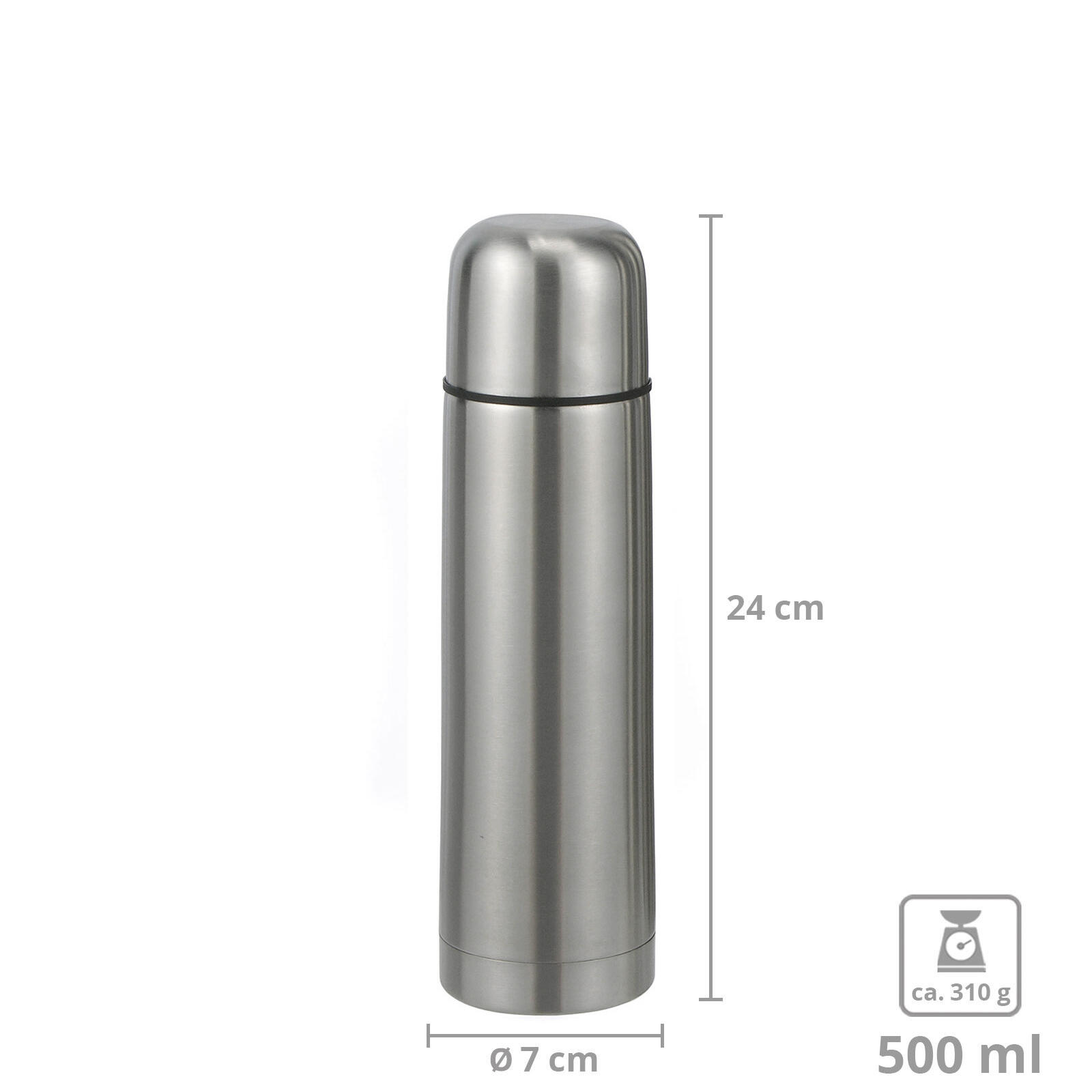 Thermoskan thermosfles roestvrij staal 500 ml 2/5