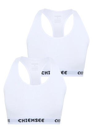 Bustier-Top im Zweierpack mit Label-Schriftzügen