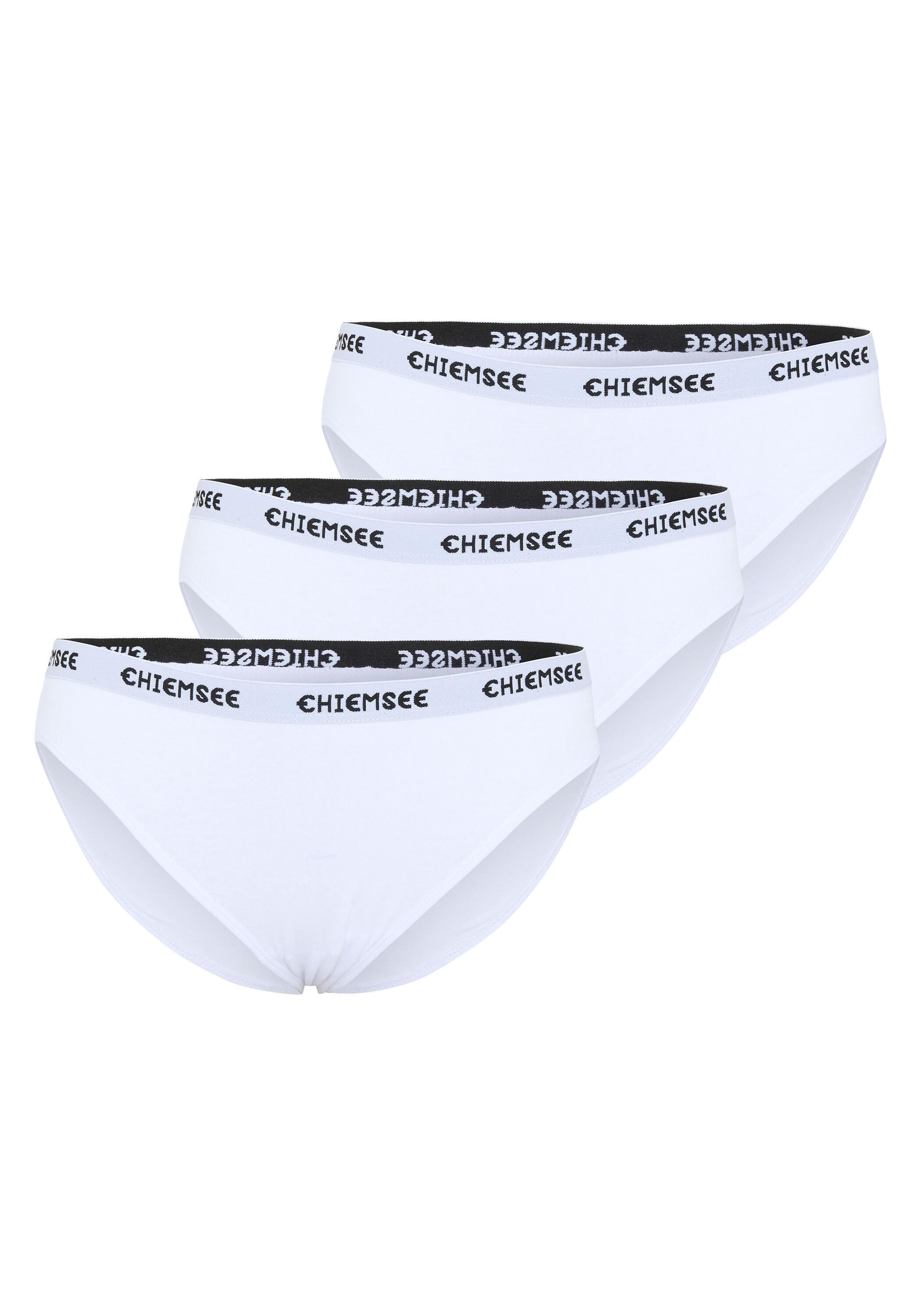 CHIEMSEE Slip im Dreierpack und Label-Look