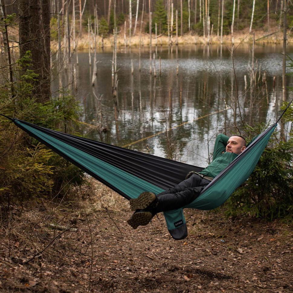 Hamak turystyczny Alpinus Letna 300x155 cm