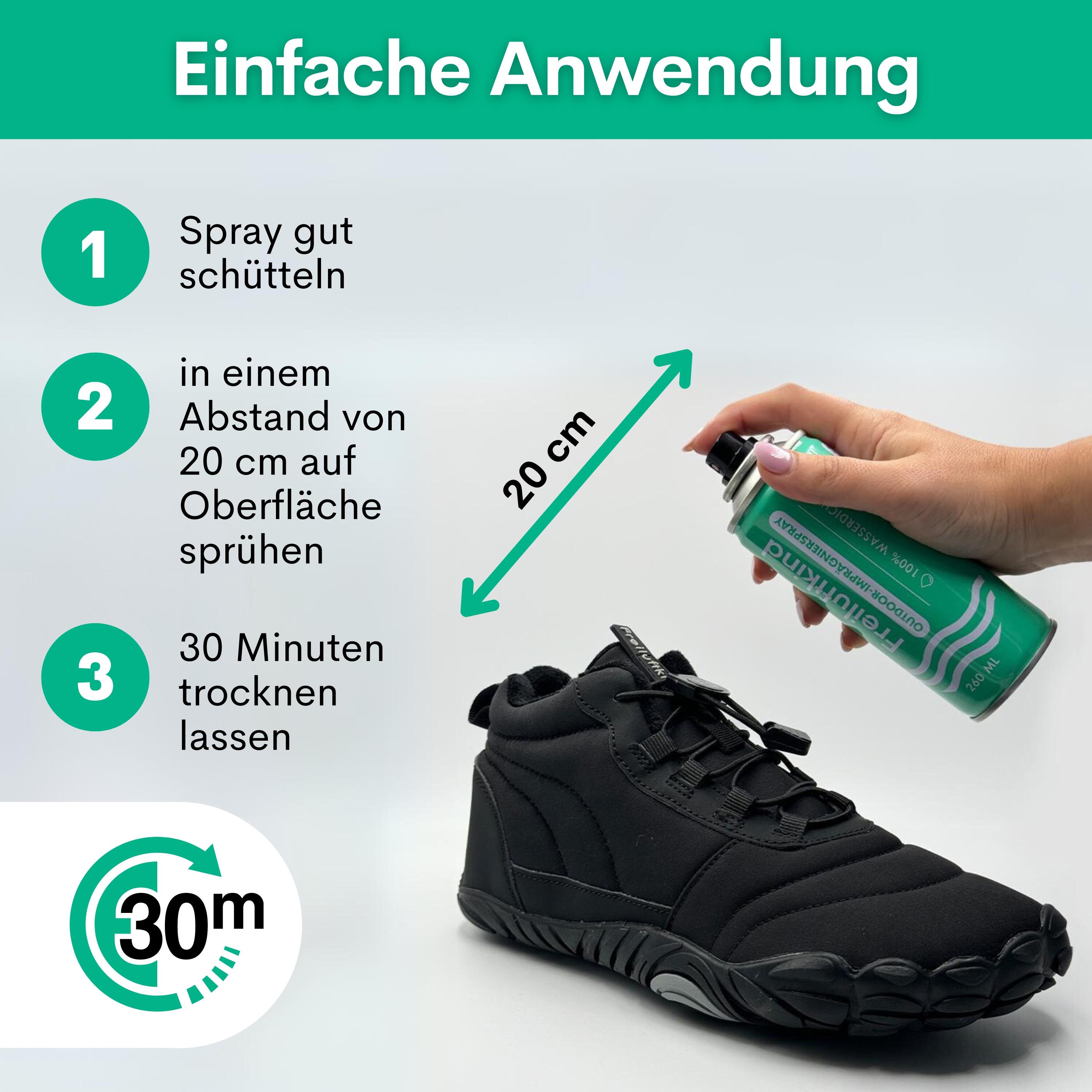 FREILUFTKIND Imprägnierspray für Schuhe und Textilien (260 ml) 4/7