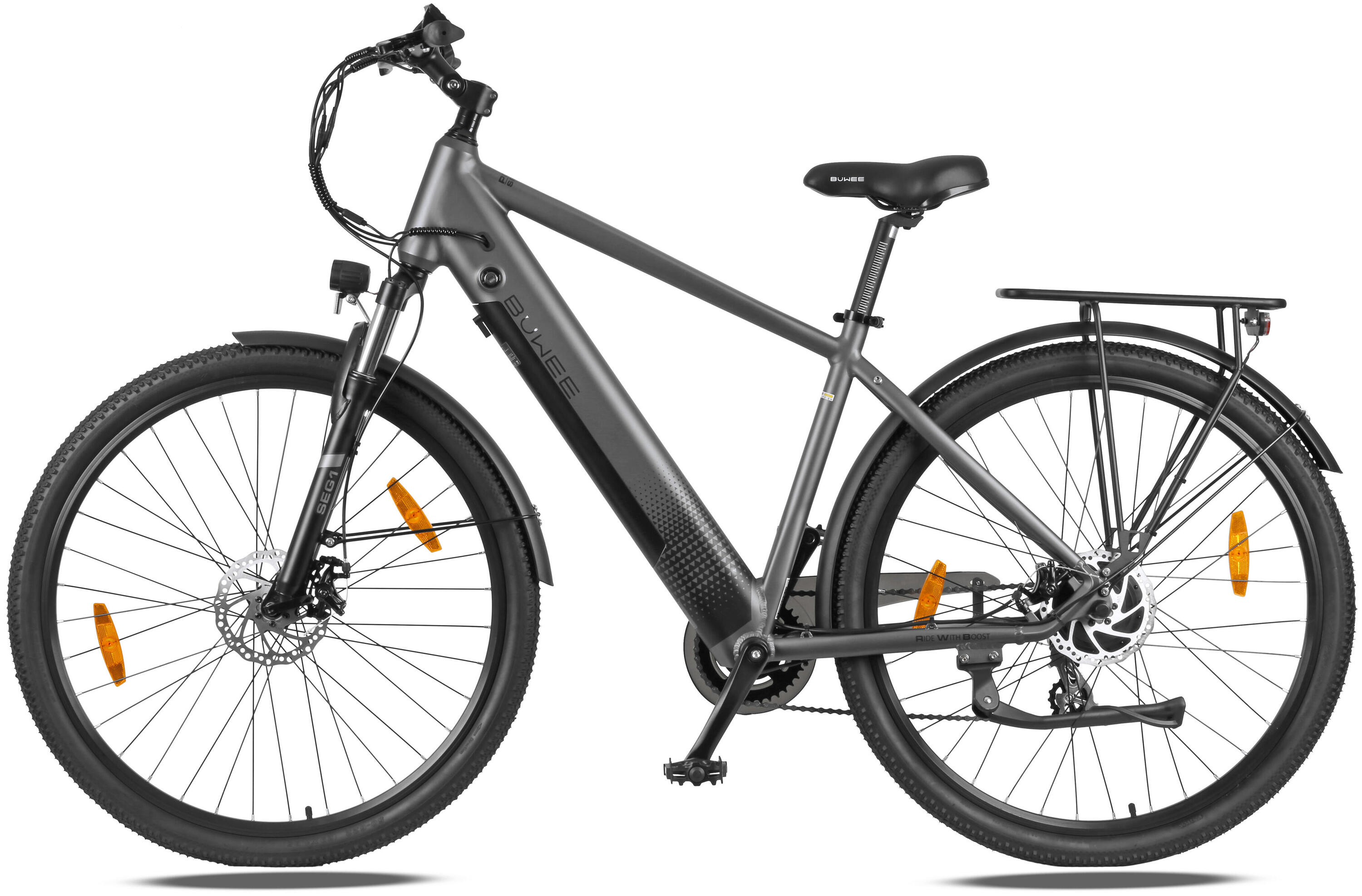 E-Bike Trekking & City 28 Zoll 90 km Reichweite, 36V Akku, 250W Motor, 7-Gang 3/8