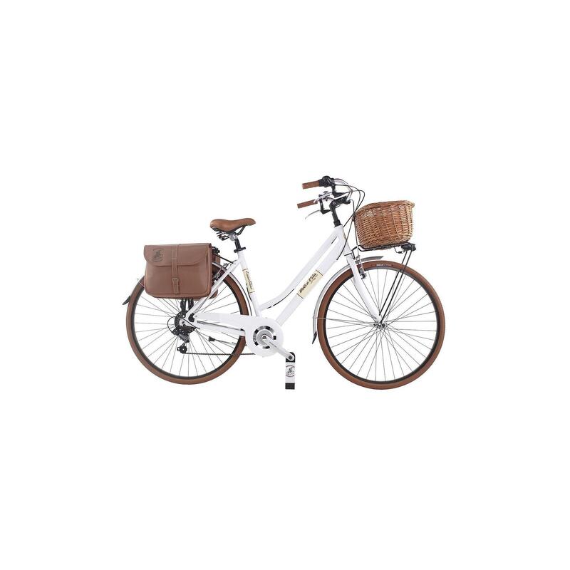 Bicicletă de oraș Dolce Vita by Canellini OLDSTYLE damă cu genți și coș