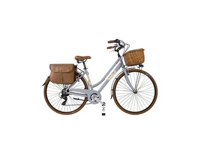 Bici da città Dolce Vita by Canellini donna con borse e cesto - Rosa
