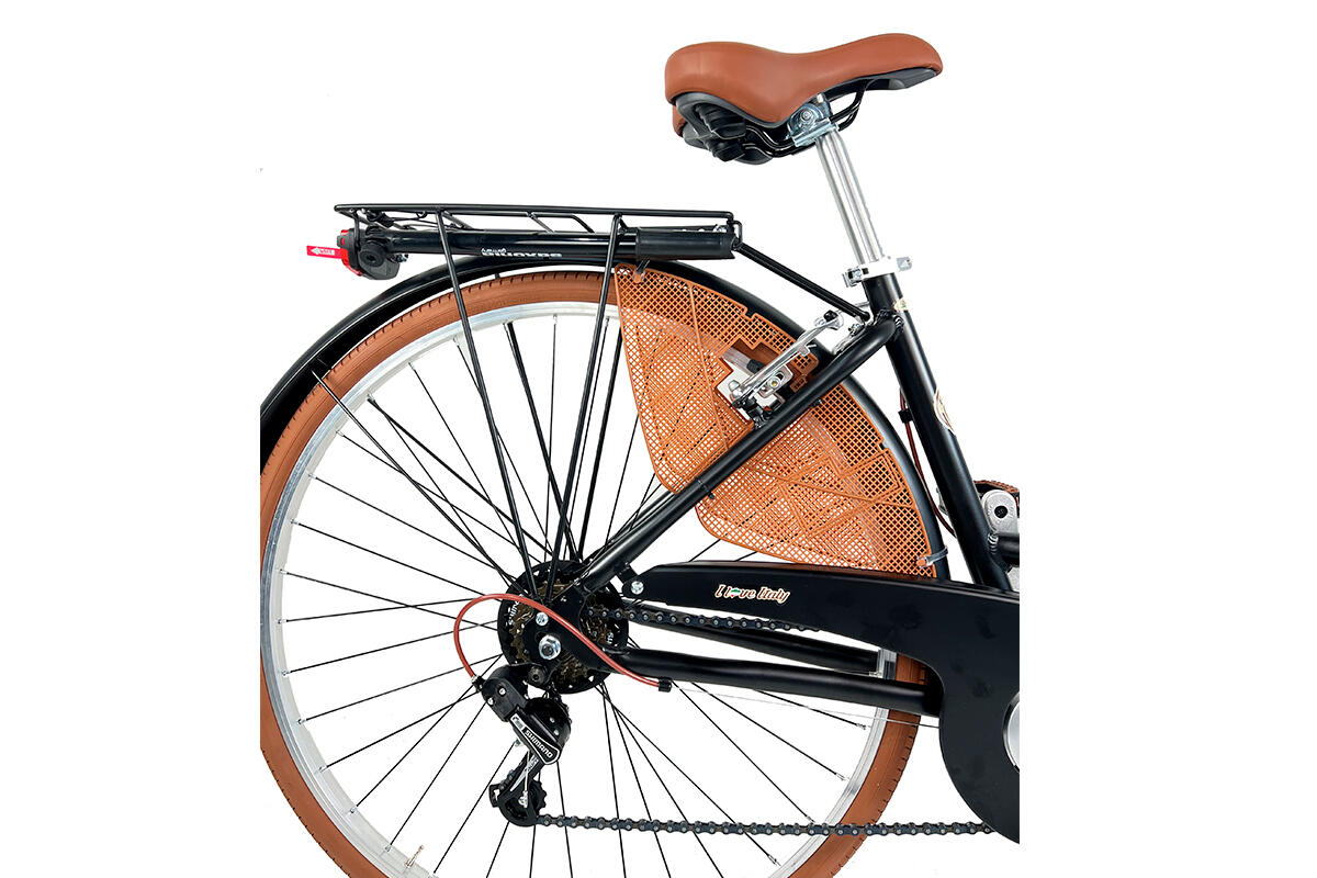 Stadtfahrrad Dolce Vita by Canellini VENEZIA mit Korb - Schwarz 2/5