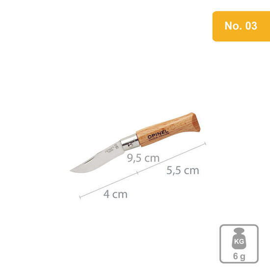 Camping Messer Stahl Taschenmesser Klappmesser Holz Griff No.03 INOX