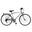 Vélo de ville MOVING  28" homme - Titane/Rouge