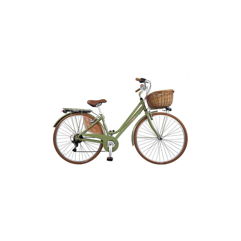 Vélo de ville Dolce Vita by Canellini Venezia avec panier - Vert Olive