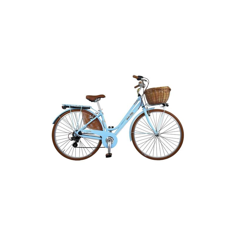 Bicicleta de paseo Dolce Vita by Canellini Venezia con cesta - Azul claro