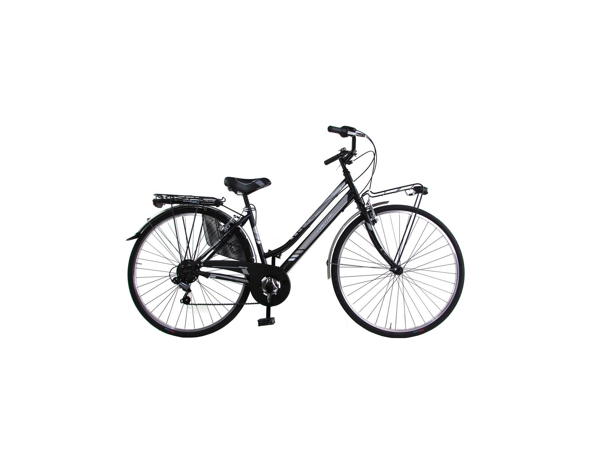 CANELLINI Stadsfiets Moving 28" dame  - Zwart