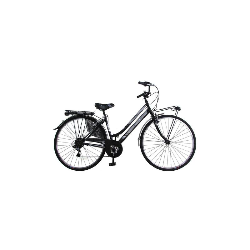 Stadsfiets Moving 28" dame  - Zwart