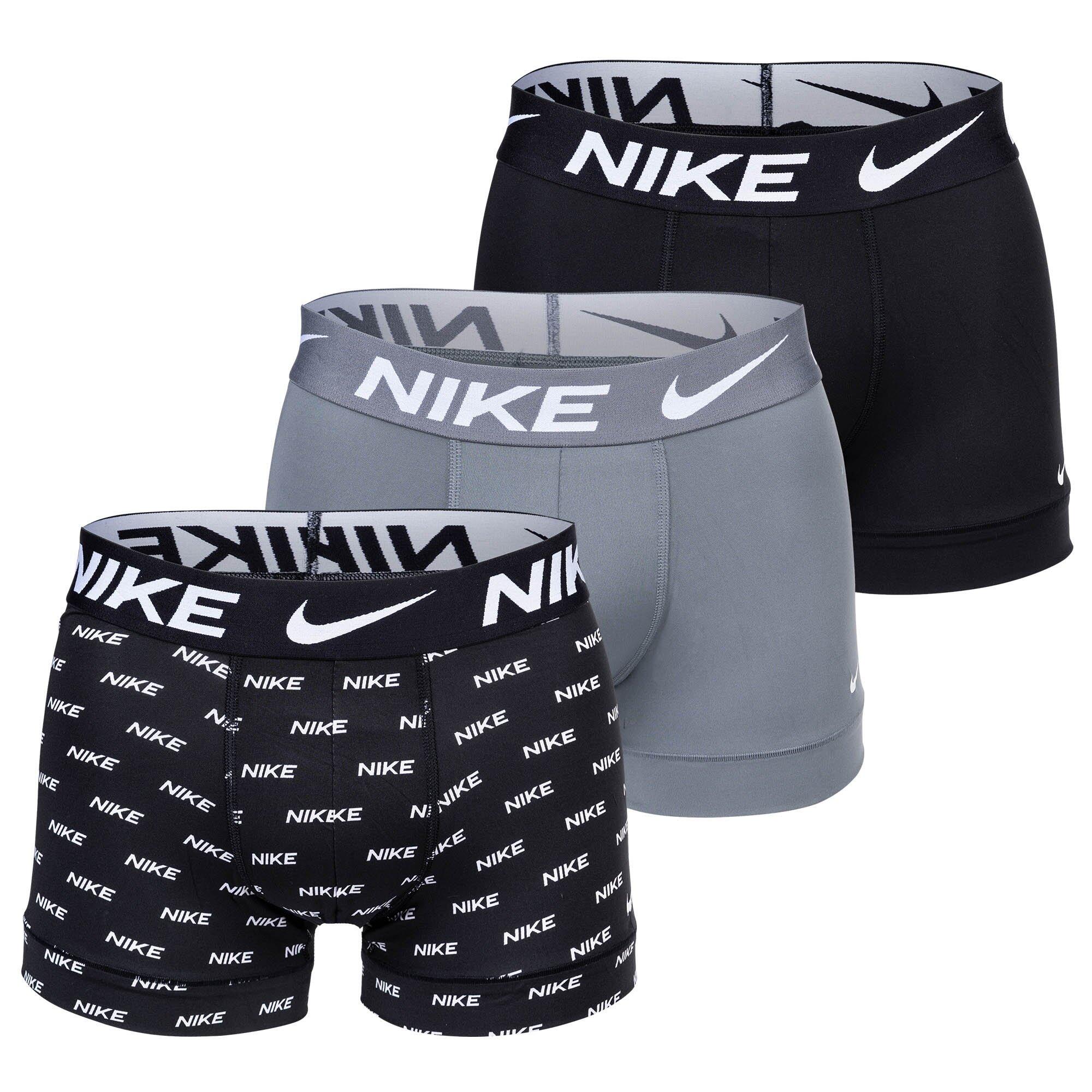 NIKE Boxershort Herren 3er Pack Stretch-Trunks, Dri-Fit Micro