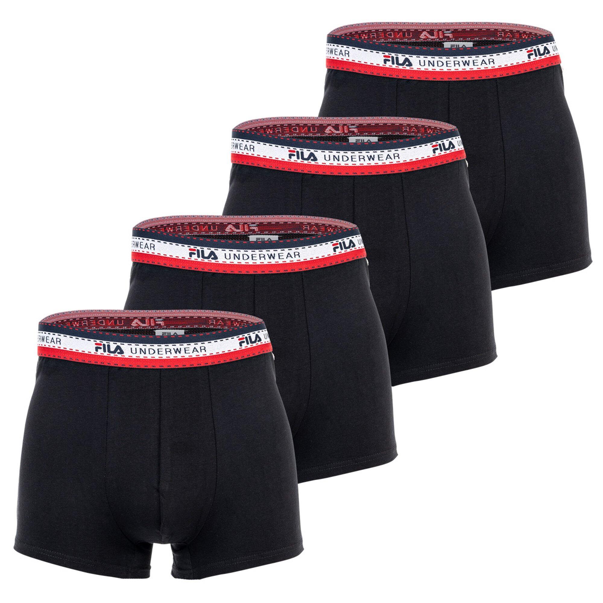 FILA Boxershort Herren 4er Pack Stretch