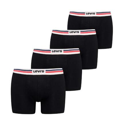 Boxershort Herren 4er Pack Stretch-MEN PLACED SPRTSWR LOGO BOXER BRIEF ORG 4P E