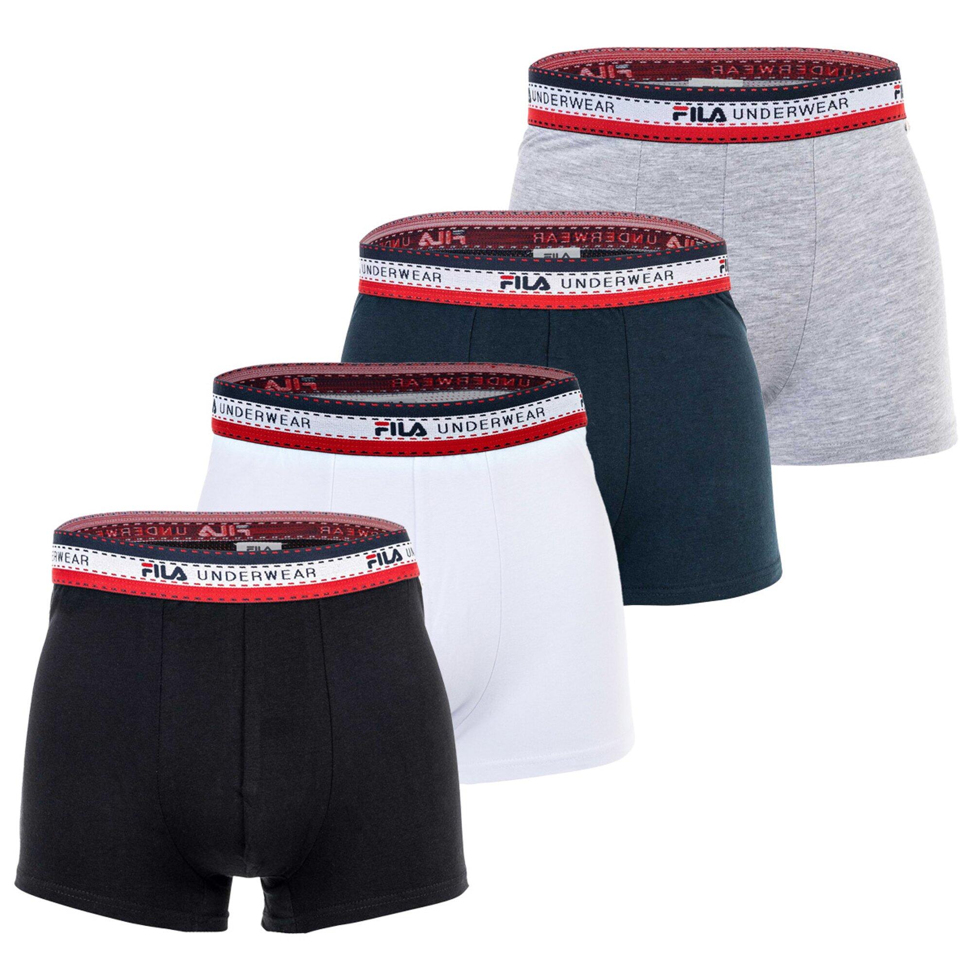 FILA Boxershort Herren 4er Pack Stretch