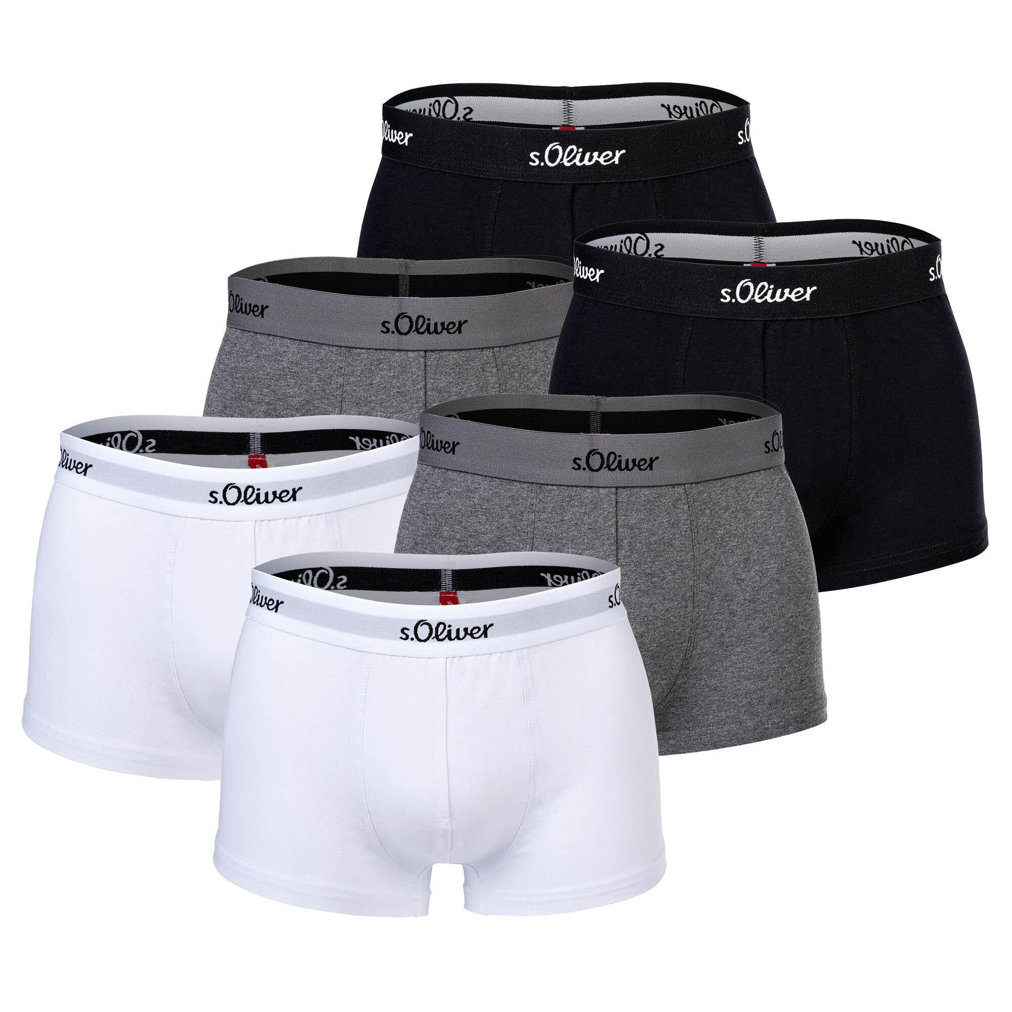 S.OLIVER Boxershort Herren 6er Pack Stretch