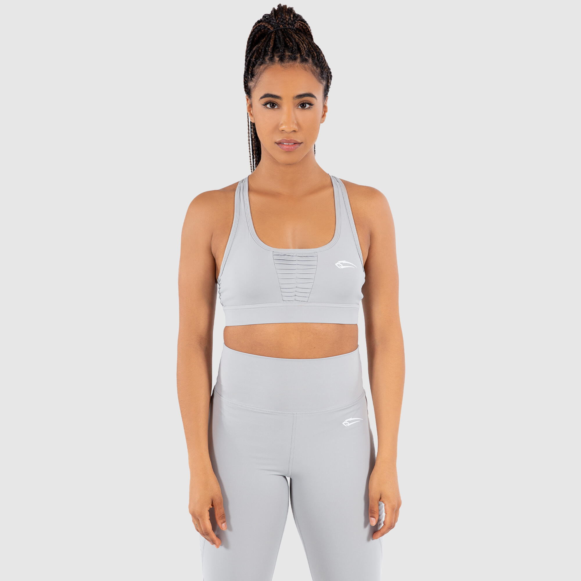 SMILODOX Damen Sport BH Advanced Limitless Grau