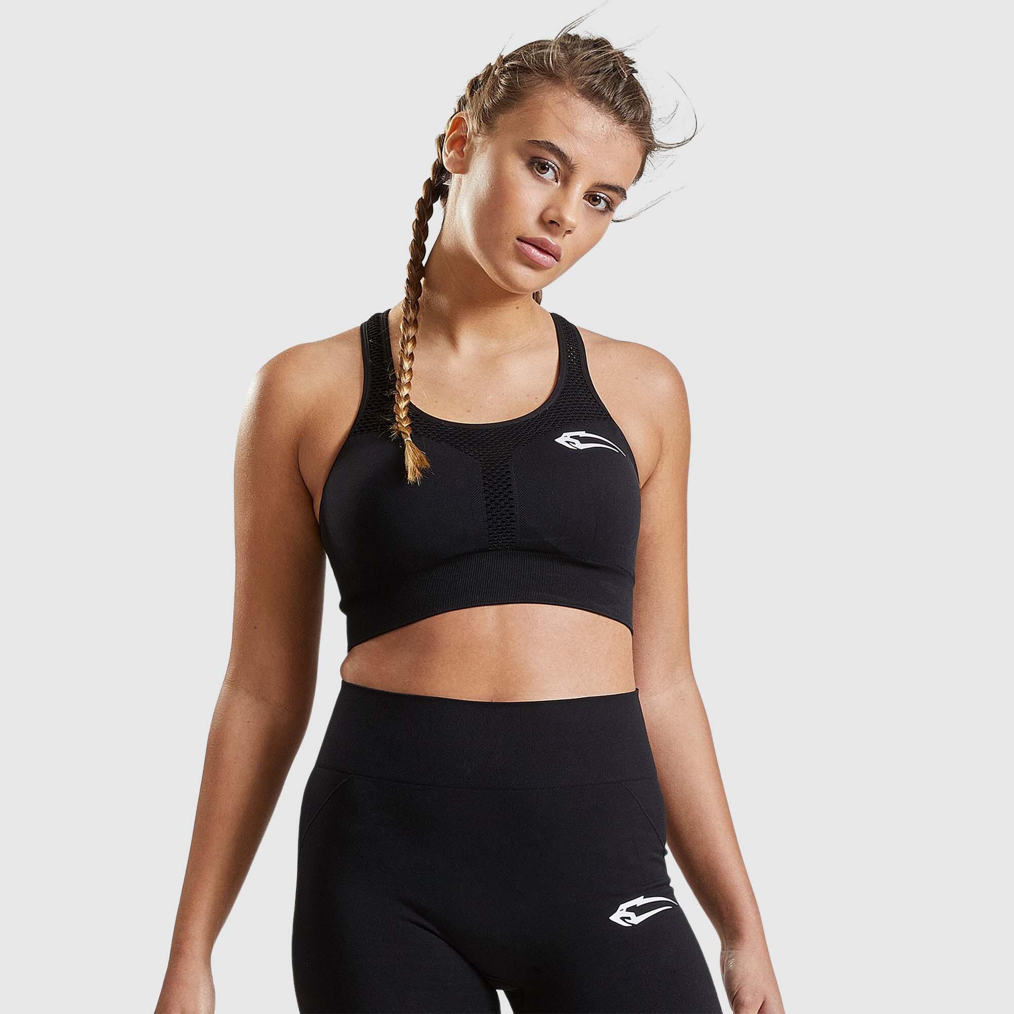SMILODOX Damen Sport BH Airless Schwarz