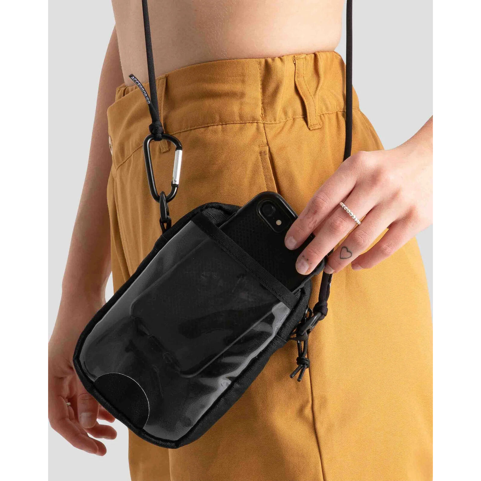 Tasche Converse Comms Pouch Schwarz Unisex CONVERSE Decathlon