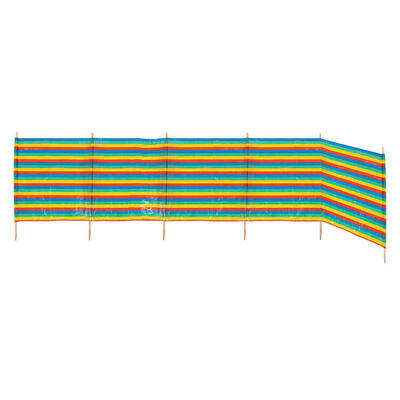 Bo-Camp - Windschutz - Atiya - 5-Fächer - PE/Holz - 460x90cm